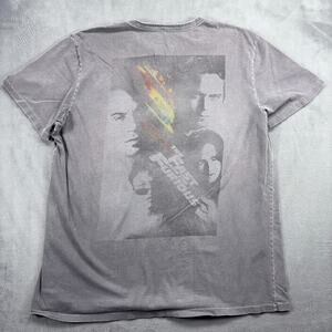 The Fast & The Furious Mighty Fine T-Shirt Adult XL Gray Car Movie Logo Promo